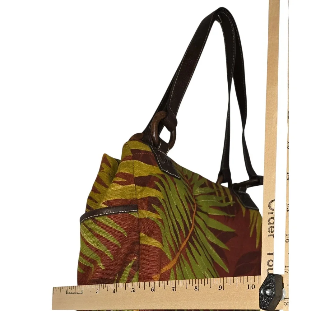 Relic Tropical Floral Canvas‎ Hobo Shoulder Bag Faux Leather canvas Handle Purse
